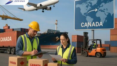 مراحل ارسال بار به کانادا در سال 2025 – راهنمای تخصصی شرکت ارمک