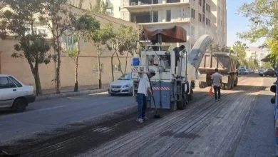 تراش آسفالت خیابان صبا در منطقه ۲ تبریز به پایان نزدیک شد تراش آسفالت خیابان صبا در منطقه ۲ تبریز به پایان نزدیک شد